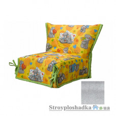 Кресло-кровать Novelty СМС, 80х200 см, ткань София, ППУ, grey