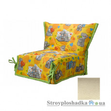 Кресло-кровать Novelty СМС, 100х200 см, ткань София, ППУ, ivory