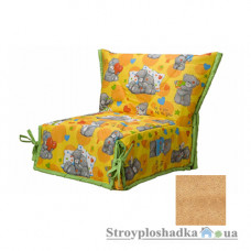 Кресло-кровать Novelty СМС, 80х200 см, ткань София, ППУ, light-brown