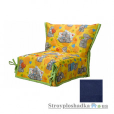 Кресло-кровать Novelty СМС, 80х200 см, ткань София, ППУ, night-blue