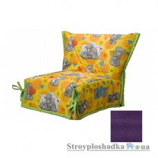 Кресло-кровать Novelty СМС, 80х200 см, ткань София, ППУ, plum