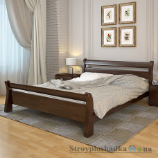Ліжко Arbor Drev Соната, 120х190 см, бук, темний горіх