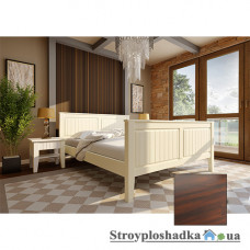 Кровать ЧДК Глория с высоким изножьем, 140х200 см, темный орех 