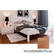 Ліжко ЧДК Італія з ковкою, 140х200 см, горіх