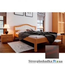 Ліжко ЧДК Італія з м'яким узголів'ям, 140х200 см, махонь