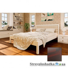 Ліжко ЧДК Модерн з м'яким узголів'ям, 140х200 см, махонь