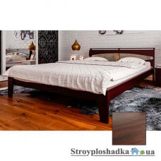 Ліжко ЧДК Венеція з ковкою, 140х200 см, темний горіх