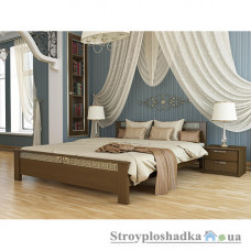 Ліжко Естелла Афіна, 160х200 см, масив бук, 101 темний горіх