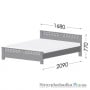 Ліжко Естелла Афіна, 160х200 см, щит бук, 107 білий