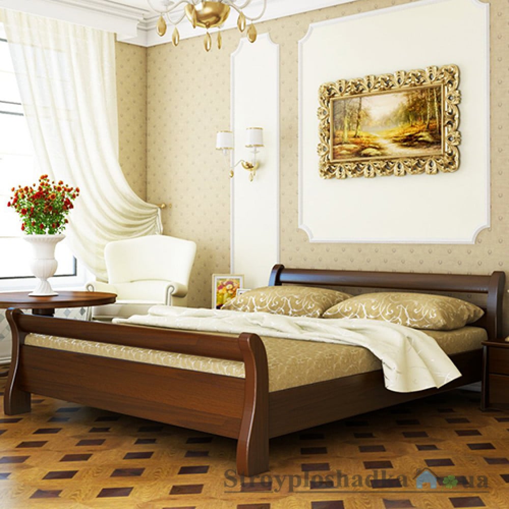 Кровать Эстелла Диана, 180х200 см, щит бук, 101 темный орех