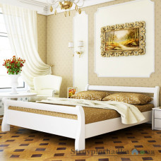 Ліжко Естелла Діана, 90х200 см, масив бук, 107 білий