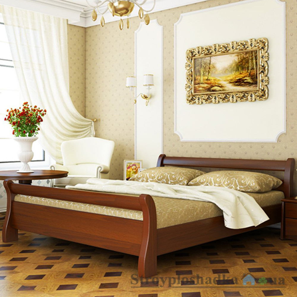 Ліжко Естелла Діана, 90х200 см, масив бук, 108 каштан