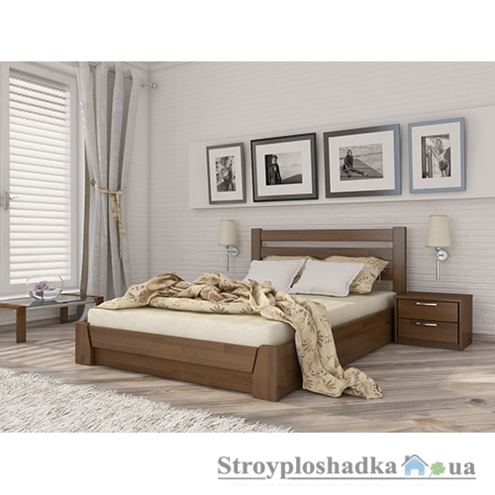 Ліжко Естелла Селена, 120х200 см, щит бук, 103 світлий горіх