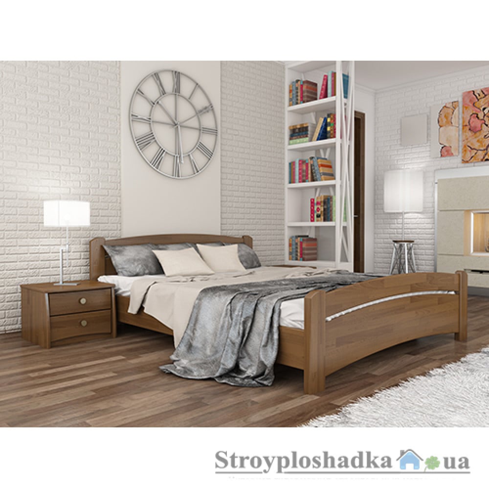 Ліжко Естелла Венеція, 160х200 см, щит бук, 103 світлий горіх
