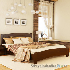 Кровать Эстелла Венеция Люкс, 140х200 см, щит бук, 108 каштан