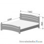 Ліжко Естелла Венеція, 80х190 см, масив бук, 108 каштан