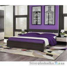 Кровать Феникс мебель Неаполь, 144х83х215,2 см, ЛДСП, венге магия/венге светлый 