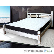 Ліжко МКС Смерека, 184х101х218.5 см, дерево-вільха, білий