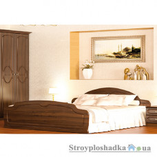 Кровать Мебель Сервис Глория, 168х80х202.2 см, ЛДСП/МДФ лак, орех 
