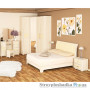 Кровать Мебель Сервис Токио, 169х92.5х223 см, ЛДСП/МДФ, ясень светлый/светлый кожзаменитель 