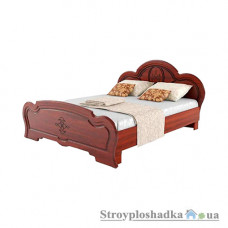 Ліжко Сокме Кароліна, 175х109х203.2 см, ЛДСП/МДФ, горіх класік/вишня портофіно