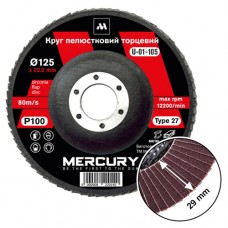 Круг лепестковый торцевой MERCURY 125, №100 (U-01-105)