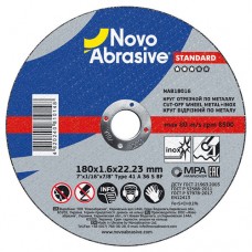 Круг отрезной NovoAbrasive Standard 41 180*1,6*22.23 мм, по металлу