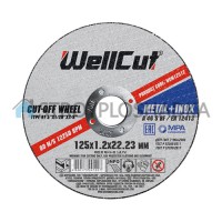 Круг по металу для болгарки WELL CUT 125х1,2 мм