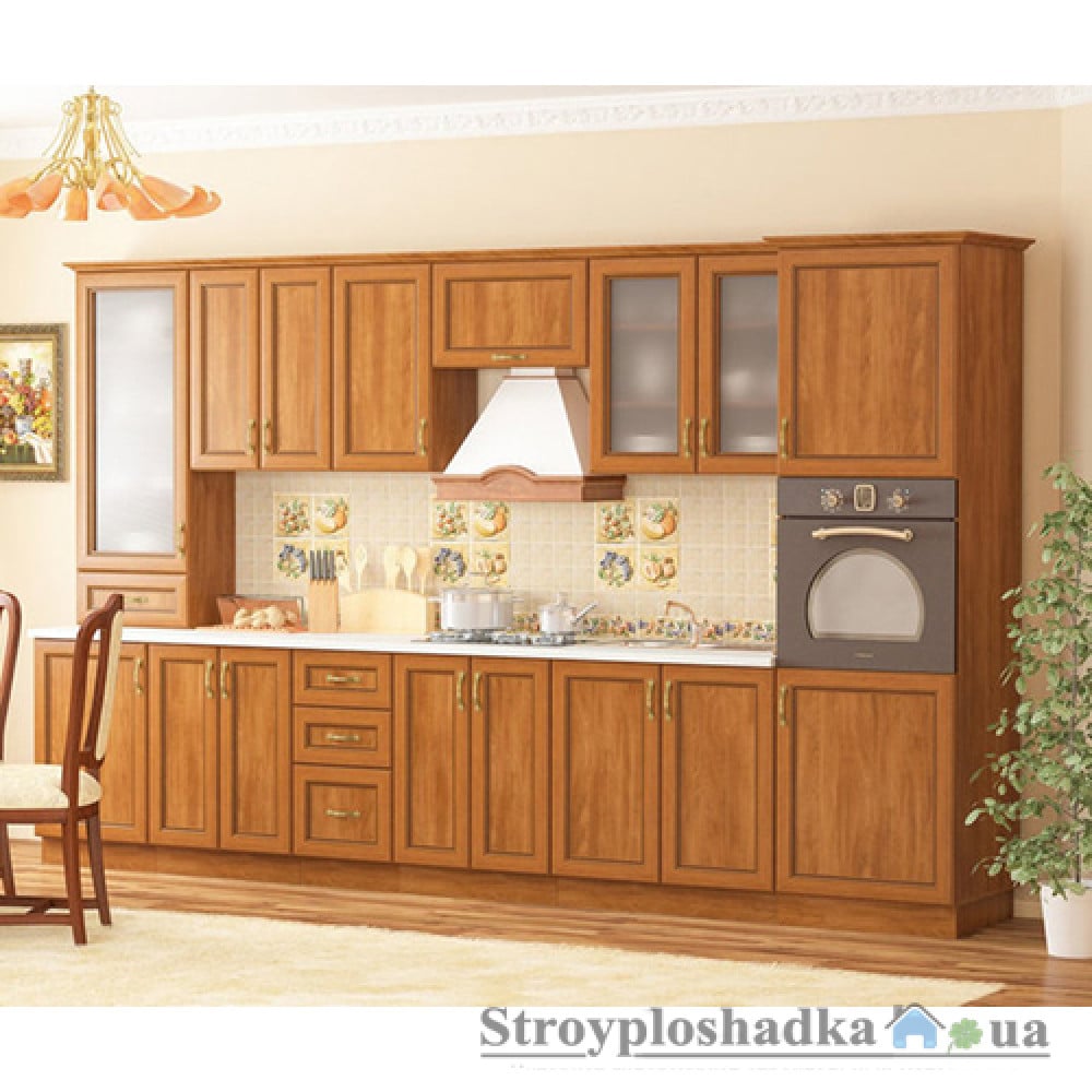 Кухонный модуль Мебель Сервис Ника рамка, верхний шкаф 80 см, яблоня