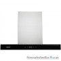 Вытяжка декоративная Т-образная Eleyus Stels 1000 LED SMD 60 IS+BL, нержавейка матовая, стекло черное