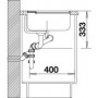 Кухонная мойка Blanco Axia II 6S, c клапаном-автоматом, левосторонняя, песочная (516835)