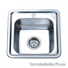 Кухонна мийка Platinum 3838, товщина 0.6 мм, хром