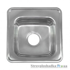 Кухонная мойка Platinum 3838, толщина 0.6 мм, сатин