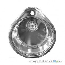 Кухонна мийка Platinum 4843, товщина 0.6 мм, хром