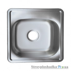 Кухонна мийка Platinum 4848, товщина 0.6 мм, декор