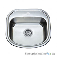 Кухонна мийка Platinum 4947, товщина 0.8 мм, хром