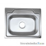 Кухонна мийка Platinum 5545, товщина 0.8 мм, сатин