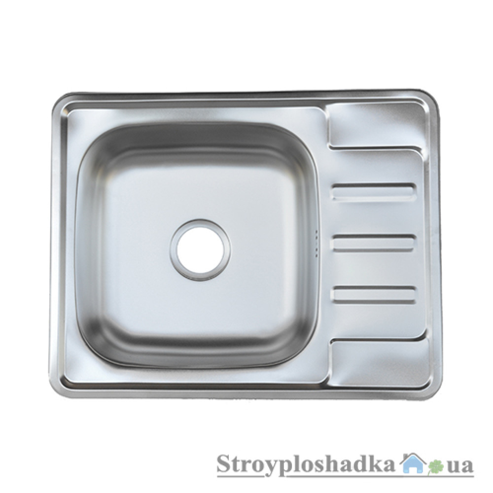 Кухонная мойка Platinum 6350, толщина 0.8 мм, декор