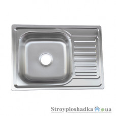 Кухонна мийка Platinum 6950, товщина 0.8 мм, декор