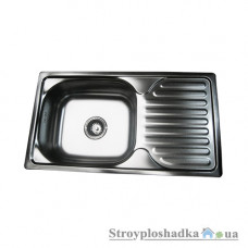 Кухонна мийка Platinum 7642, товщина 0.8 мм, декор