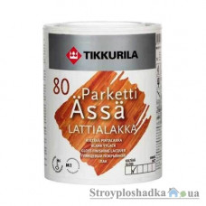 Лак паркетный Tikkurila Parketti Assa, глянцевый, акрил-уретановый, 1 л