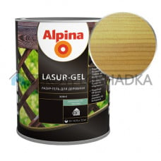 Лазурь для дерева Alpina Lasur-Gel, сосна, 0.75 л