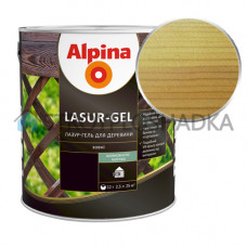 Лазурь для дерева Alpina Lasur-Gel, сосна, 2.5 л