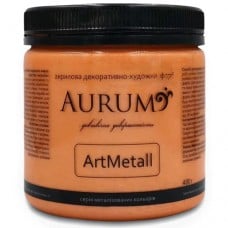 Краска акриловая декоративно-художественная Aurum ArtMetall Оранжевое серебро 400 г