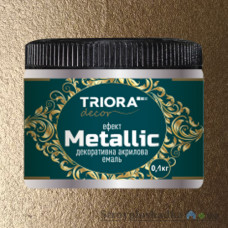 Емаль акрилова декоративна Triora з ефектом Metallic, антична бронза, 0.1 кг