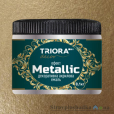 Эмаль акриловая декоративная Triora с эффектом Metallic, красное золото, 0.1 кг