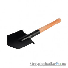 Лопата саперная обычная с деревянной ручкой, длина 500 мм, Украина (70-846)