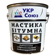 Мастика гідроізоляційна бітумна антикорозійна УХС, 3,5 кг, чорна