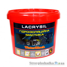 Мастика гидроизоляционная Lacrysil, акриловая, 12 кг