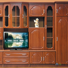 Мебельная стенка для гостиной Мебель Сервис Франек, 370х51,5х207 см, ольха 